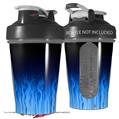 Decal Style Skin Wrap works with Blender Bottle 20oz Fire Blue (BOTTLE NOT INCLUDED)
