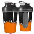 Decal Style Skin Wrap works with Blender Bottle 20oz Ripped Colors Black Orange (BOTTLE NOT INCLUDED)