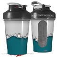 Decal Style Skin Wrap works with Blender Bottle 20oz Ripped Colors Gray Seafoam Green (BOTTLE NOT INCLUDED)
