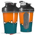 Decal Style Skin Wrap works with Blender Bottle 20oz Ripped Colors Orange Seafoam Green (BOTTLE NOT INCLUDED)