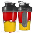 Decal Style Skin Wrap works with Blender Bottle 20oz Ripped Colors Red Yellow (BOTTLE NOT INCLUDED)