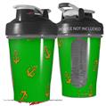 Decal Style Skin Wrap works with Blender Bottle 20oz Anchors Away Green (BOTTLE NOT INCLUDED)