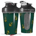 Decal Style Skin Wrap works with Blender Bottle 20oz Anchors Away Hunter Green (BOTTLE NOT INCLUDED)