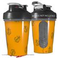 Decal Style Skin Wrap works with Blender Bottle 20oz Anchors Away Orange (BOTTLE NOT INCLUDED)