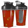 Decal Style Skin Wrap works with Blender Bottle 20oz Anchors Away Red Dark (BOTTLE NOT INCLUDED)