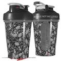 Decal Style Skin Wrap works with Blender Bottle 20oz Scattered Skulls Gray (BOTTLE NOT INCLUDED)