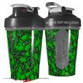 Decal Style Skin Wrap works with Blender Bottle 20oz Scattered Skulls Green (BOTTLE NOT INCLUDED)