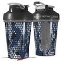 Decal Style Skin Wrap works with Blender Bottle 20oz HEX Mesh Camo 01 Blue (BOTTLE NOT INCLUDED)