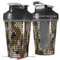 Decal Style Skin Wrap works with Blender Bottle 20oz HEX Mesh Camo 01 Brown (BOTTLE NOT INCLUDED)