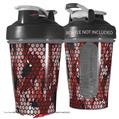 Decal Style Skin Wrap works with Blender Bottle 20oz HEX Mesh Camo 01 Red (BOTTLE NOT INCLUDED)