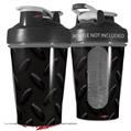 Decal Style Skin Wrap works with Blender Bottle 20oz Diamond Plate Metal 02 Black (BOTTLE NOT INCLUDED)