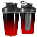 Decal Style Skin Wrap works with Blender Bottle 20oz Smooth Fades Red Black (BOTTLE NOT INCLUDED)