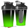 Decal Style Skin Wrap works with Blender Bottle 20oz Smooth Fades Green Black (BOTTLE NOT INCLUDED)