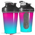 Decal Style Skin Wrap works with Blender Bottle 20oz Smooth Fades Neon Teal Hot Pink (BOTTLE NOT INCLUDED)