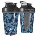 Decal Style Skin Wrap works with Blender Bottle 20oz WraptorCamo Old School Camouflage Camo Navy (BOTTLE NOT INCLUDED)
