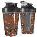 Decal Style Skin Wrap works with Blender Bottle 20oz WraptorCamo Old School Camouflage Camo Orange Burnt (BOTTLE NOT INCLUDED)
