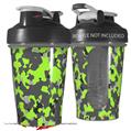 Decal Style Skin Wrap works with Blender Bottle 20oz WraptorCamo Old School Camouflage Camo Lime Green (BOTTLE NOT INCLUDED)