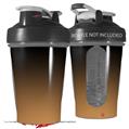 Decal Style Skin Wrap works with Blender Bottle 20oz Smooth Fades Bronze Black (BOTTLE NOT INCLUDED)