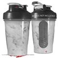 Decal Style Skin Wrap works with Blender Bottle 20oz Marble Granite 07 White Gray (BOTTLE NOT INCLUDED)