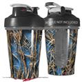 Decal Style Skin Wrap works with Blender Bottle 20oz WraptorCamo Grassy Marsh Camo Neon Blue (BOTTLE NOT INCLUDED)