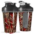 Decal Style Skin Wrap works with Blender Bottle 20oz WraptorCamo Grassy Marsh Camo Red (BOTTLE NOT INCLUDED)