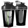 Decal Style Skin Wrap works with Blender Bottle 20oz Brushed USA American Flag Green Line (BOTTLE NOT INCLUDED)