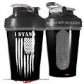 Decal Style Skin Wrap works with Blender Bottle 20oz Brushed USA American Flag I Stand (BOTTLE NOT INCLUDED)