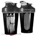 Decal Style Skin Wrap works with Blender Bottle 20oz Brushed USA American Flag USA (BOTTLE NOT INCLUDED)