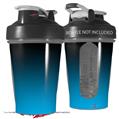 Decal Style Skin Wrap works with Blender Bottle 20oz Smooth Fades Neon Blue Black (BOTTLE NOT INCLUDED)