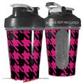 Decal Style Skin Wrap works with Blender Bottle 20oz Houndstooth Hot Pink on Black (BOTTLE NOT INCLUDED)