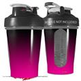 Decal Style Skin Wrap works with Blender Bottle 20oz Smooth Fades Hot Pink Black (BOTTLE NOT INCLUDED)