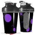 Decal Style Skin Wrap works with Blender Bottle 20oz Lots of Dots Purple on Black (BOTTLE NOT INCLUDED)