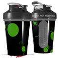 Decal Style Skin Wrap works with Blender Bottle 20oz Lots of Dots Green on Black (BOTTLE NOT INCLUDED)