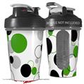 Decal Style Skin Wrap works with Blender Bottle 20oz Lots of Dots Green on White (BOTTLE NOT INCLUDED)