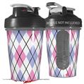 Decal Style Skin Wrap works with Blender Bottle 20oz Argyle Pink and Blue (BOTTLE NOT INCLUDED)