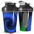 Decal Style Skin Wrap works with Blender Bottle 20oz Alecias Swirl 01 Blue (BOTTLE NOT INCLUDED)