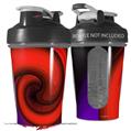Decal Style Skin Wrap works with Blender Bottle 20oz Alecias Swirl 01 Red (BOTTLE NOT INCLUDED)