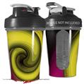Decal Style Skin Wrap works with Blender Bottle 20oz Alecias Swirl 01 Yellow (BOTTLE NOT INCLUDED)