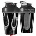 Decal Style Skin Wrap works with Blender Bottle 20oz Metal Flames Chrome (BOTTLE NOT INCLUDED)