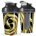 Decal Style Skin Wrap works with Blender Bottle 20oz Alecias Swirl 02 Yellow (BOTTLE NOT INCLUDED)