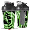 Decal Style Skin Wrap works with Blender Bottle 20oz Alecias Swirl 02 Green (BOTTLE NOT INCLUDED)