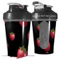 Decal Style Skin Wrap works with Blender Bottle 20oz Strawberries on Black (BOTTLE NOT INCLUDED)