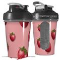 Decal Style Skin Wrap works with Blender Bottle 20oz Strawberries on Pink (BOTTLE NOT INCLUDED)
