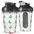 Decal Style Skin Wrap works with Blender Bottle 20oz Pastel Butterflies Green on White (BOTTLE NOT INCLUDED)