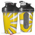Decal Style Skin Wrap works with Blender Bottle 20oz Rising Sun Japanese Flag Yellow (BOTTLE NOT INCLUDED)