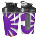 Decal Style Skin Wrap works with Blender Bottle 20oz Rising Sun Japanese Flag Purple (BOTTLE NOT INCLUDED)