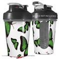Decal Style Skin Wrap works with Blender Bottle 20oz Butterflies Green (BOTTLE NOT INCLUDED)