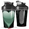 Decal Style Skin Wrap works with Blender Bottle 20oz Glass Heart Grunge Seafoam Green (BOTTLE NOT INCLUDED)