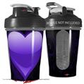 Decal Style Skin Wrap works with Blender Bottle 20oz Glass Heart Grunge Purple (BOTTLE NOT INCLUDED)