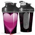 Decal Style Skin Wrap works with Blender Bottle 20oz Glass Heart Grunge Hot Pink (BOTTLE NOT INCLUDED)